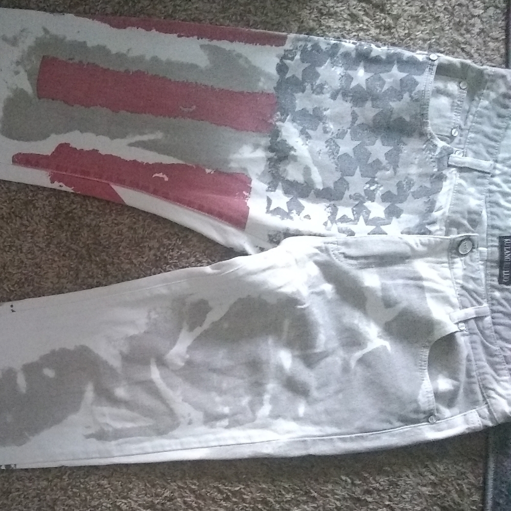 Men's patriotic fashion jeans